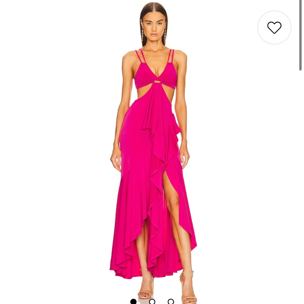 Michael Costello Gown Hot Pink